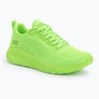 Women's SKECHERS Bobs Squad Chaos Cool Rythms lime shoes