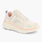 SKECHERS women's D'Lux Walker 2.0 Daisy Doll beige/mesh/pink/blue shoes
