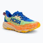 HOKA Speedgoat 6 ultramarine/electric lime children's running shoes