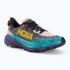 Women's running shoes HOKA Speedgoat 6 oatmeal/mountain iris