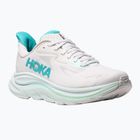 Women's running shoes HOKA Clifton 10 white/cielo blue