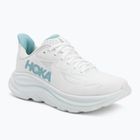 Women's running shoes HOKA Clifton 10 white/cielo blue