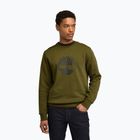 Men's Timberland Tree Logo Crew Neck sweatshirt dark olive