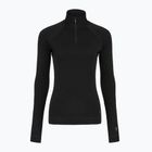 Women's thermal sweatshirt Smartwool Classic Thermal Merino Base Layer 1/4 Zip Boxed black