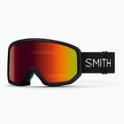 Ski goggles Smith Transfer black/red sol-x mirror
