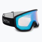 Ski goggles Smith Transfer black/blue sensor mirror