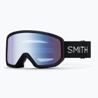 Ski goggles Smith Transfer black/blue sensor mirror