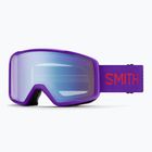 Ski goggles Smith Tribute S1 fresh purple/blue sensor mirror antifog