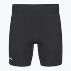 Men's running leggings Under Armour Launch Half Tights black/black/metallic silver