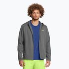 Men's Under Armour Storm Run Hooded castlerock/morph green/reflective running jacket