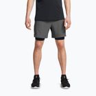 Men's training shorts Under Armour Vanish Woven 2In1 Sts castlerock/black/black