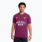 Men's training shirt Under Armour Project Rock Badge Of Honor purple