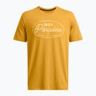 Under Armour Project Rock Made Not Born golden yellow/steelown gold men's training t-shirt