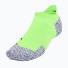 Under Armour Dry Run Cushion No Show Tab hyper green/hyper green/reflective socks