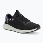 Women's training shoes Under Armour Charged Aurora 2+ black/hydro green/metallic warm silver