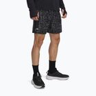 Men's running shorts Under Armour Launch 7" Print castlerock / anthracite / reflective