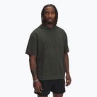 Men's sweatshirt Under Armour Project Rock SS Terry Hoody baroque green / baroque green