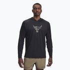 Under Armour Project Rock Iso-Chill Hoody black / hyper green men's training sweatshirt