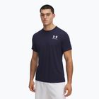 Men's training top Under Armour HeatGear Fitted midnight navy/white