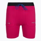 Women's shorts Under Armour Trail Run Fitted shaded fuchsia/black