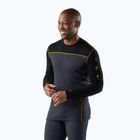 Men's thermal longsleeve Smartwool Classic Thermal Merino Base Layer Colorblock Crew Boxed charcoal/honey gold
