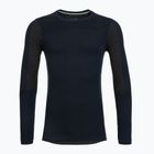 Men's thermal base layer sweatshirt Smartwool Intraknit Thermal Merino Baselayer Colorblock Crew deep navy/charcoal
