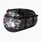 The North Face Base Camp Duffel S 50 l travel bag black alpine floral