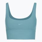 Training bra Nike Zenvy Rib Light Support smokey blue/white