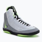 Nike Inflict 4 football wrestling shoes grey/lime blast/anthracite/white