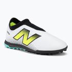 Children's football boots New Balance Tekela Magique V4+ TF white
