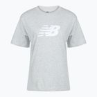 Women's T-shirt New Balance Sport Jersey Relaxed Logo reflection/white/light arctic grey