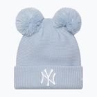 Women's winter cap New Era Wmns Double Pom Nyy pastel blue