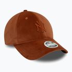 Women's New Era Velour Midi 9FORTY New York Yankees brown baseball cap