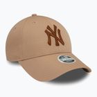 Women's New Era Metallic 9FORTY New York Yankees baseball cap beige