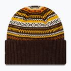 Women's winter beanie New Era Rail Isle Cuff Knit Beanie dark brown