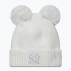 Women's winter beanie New Era Double Pom Knit Beanie New York Yankees white