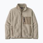 Patagonia women's fleece sweatshirt Synch oatmeal heather w/seabird grey