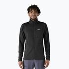 Men's Patagonia R1 Hybrid fleece sweatshirt black