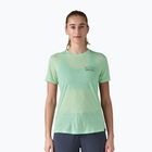 Women's Patagonia Cap Cool Merino Blend Graphic Shirt fitz roy loss: rinsed green