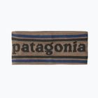 Patagonia Powder Town women's park stripe headband: marlow brown