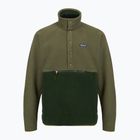 Men's trekking sweatshirt Patagonia Retro Pile 1 / 2 Snap P / O old growth green