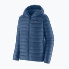 Men's down jacket Patagonia Down Sweater Hoody clement blue