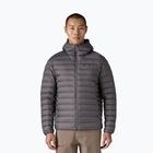 Men's down jacket Patagonia Down Sweater Hoody forge grey w/forge grey