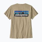 Women's Patagonia P-6 Logo Responsibili-Tee pumice T-shirt