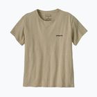 Women's T-shirt Patagonia P-6 Logo Responsibili-Tee pumice