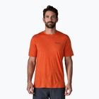 Men's T-shirt Patagonia Cap Cool Merino Blend Graphic Shirt heritage header/coal orange