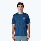 Men's T-shirt Patagonia Capilene Cool Daily - Great Waves clement blue/light clement blue x-dye