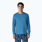 Men's longsleeve Patagonia Capilene Cool Daily - Boardshort Logo shore blue/light shore blue x-dye
