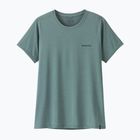 Women's T-shirt Patagonia Capilene Cool Daily Shirt - Boardshort Logo blue sage/light blue sage x-dye