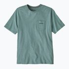 Men's T-shirt Patagonia Boardshort Logo Pocket Responsibili blue sage